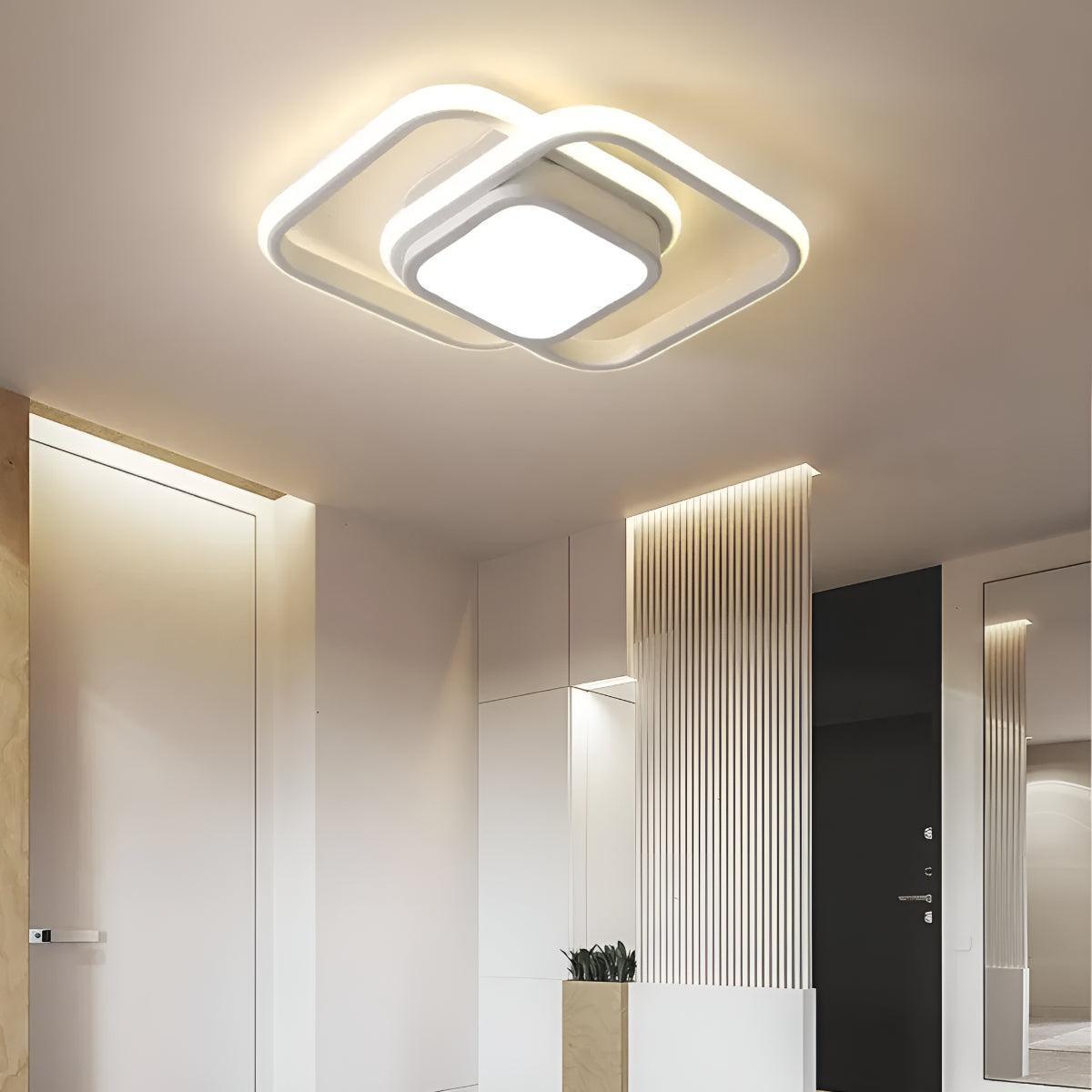 Modern Geometric Ceiling Light For Living Spaces