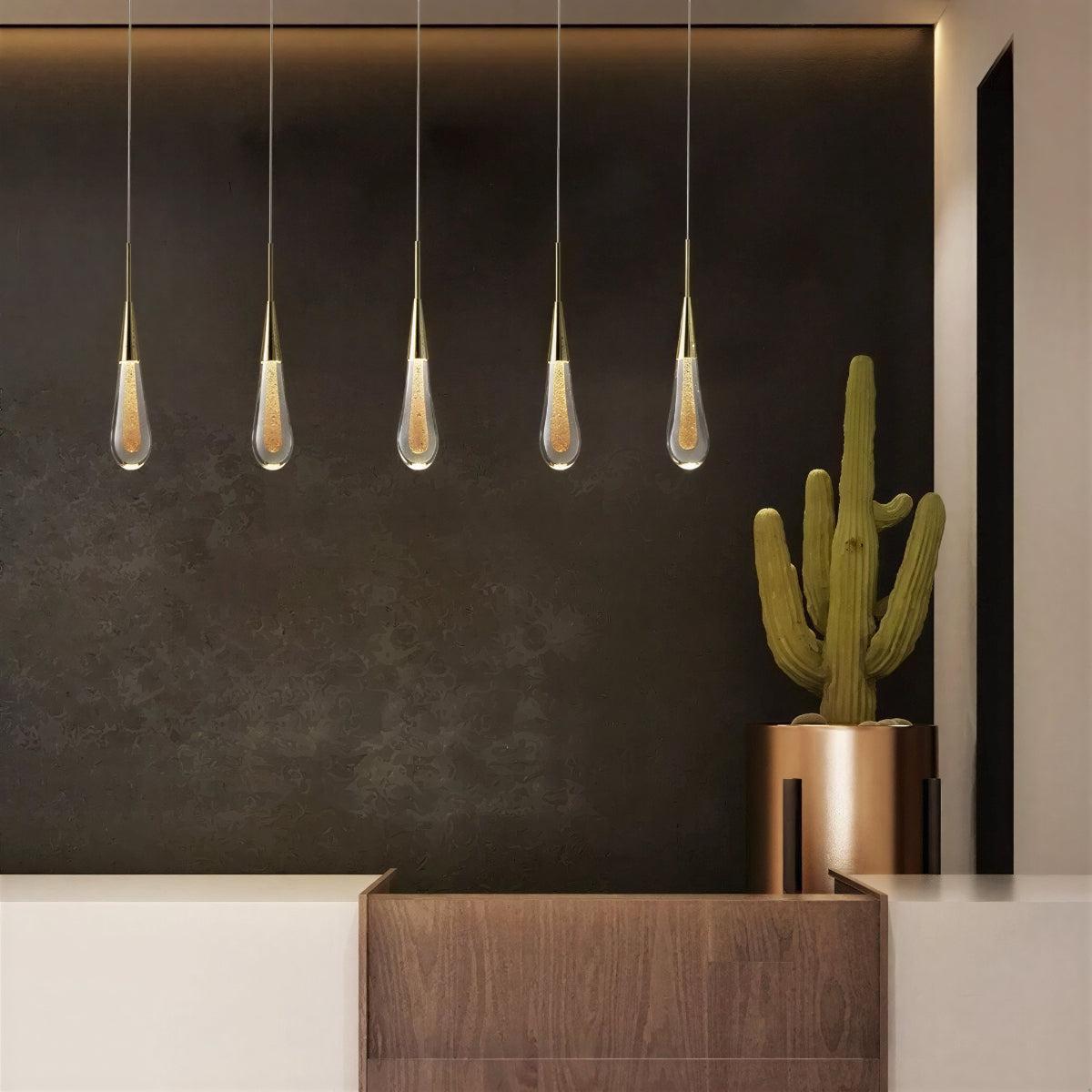 Modern Hanging Teardrop Pendant Light