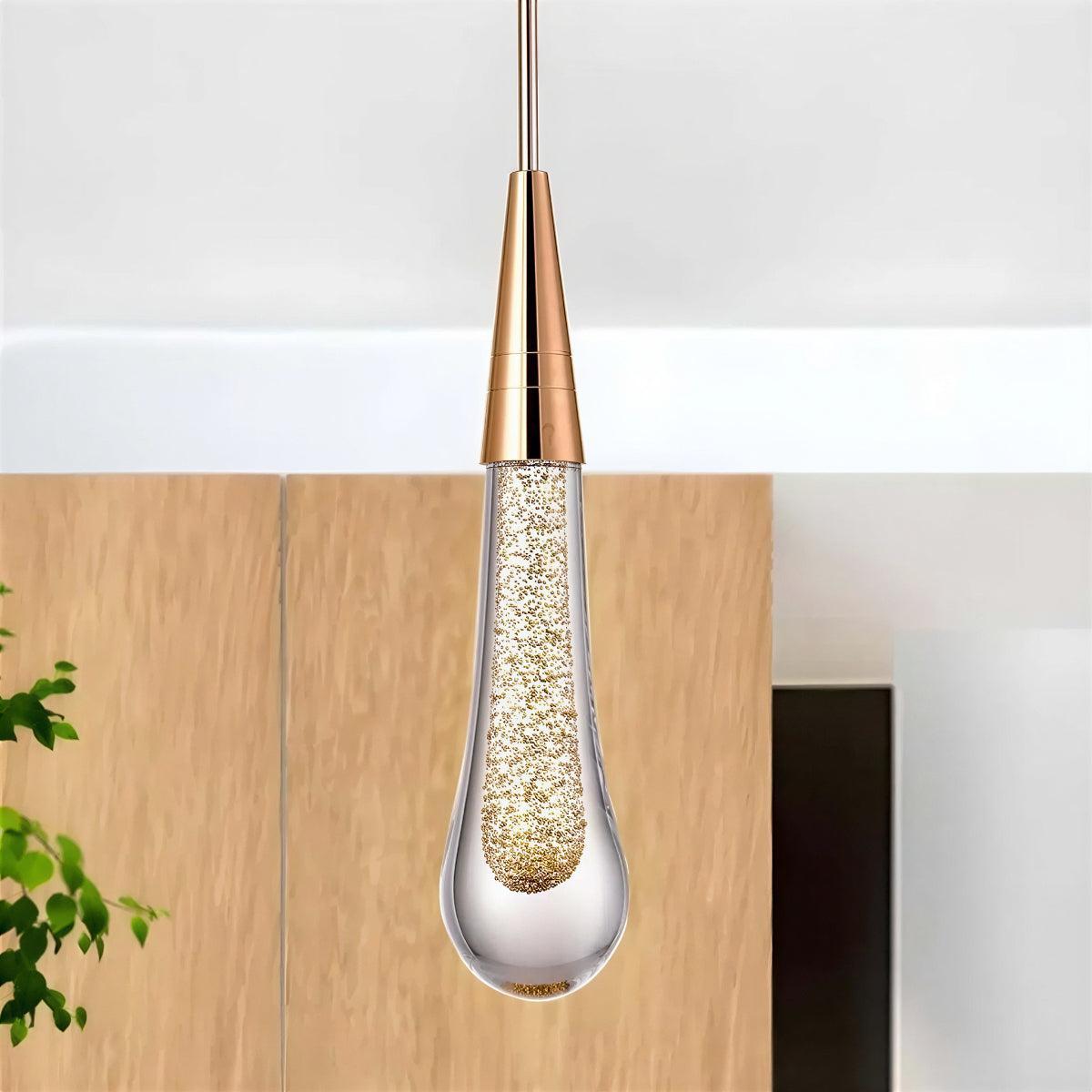 Modern Hanging Teardrop Pendant Light