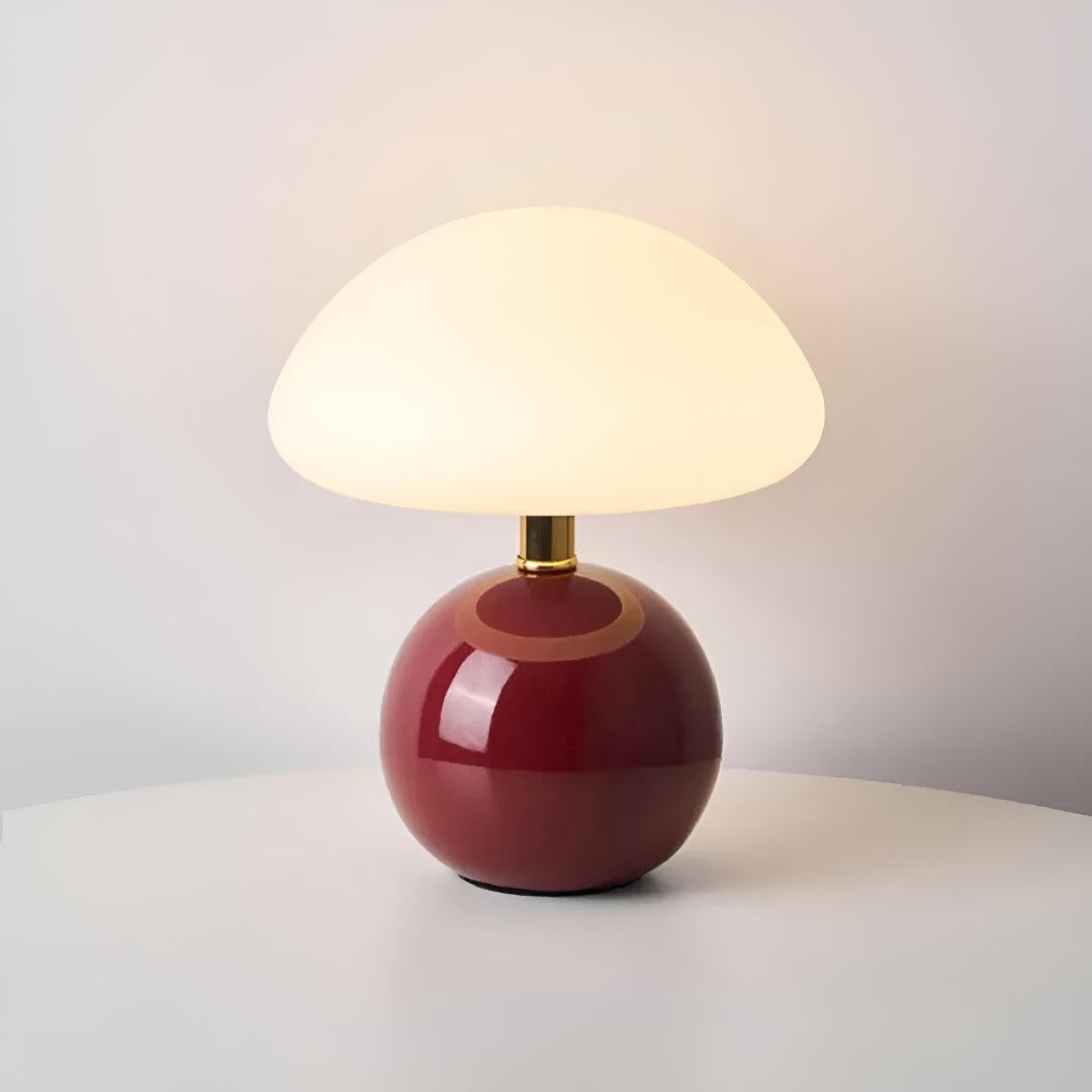 Modern Scandinavian Mushroom Cloud LED Desk and Table Lamp With 3 Modes