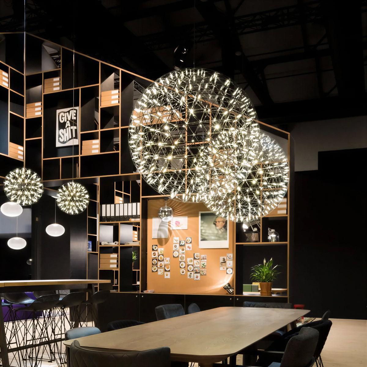 Modern Sphere Chandelier Light Fixture With Globe Style