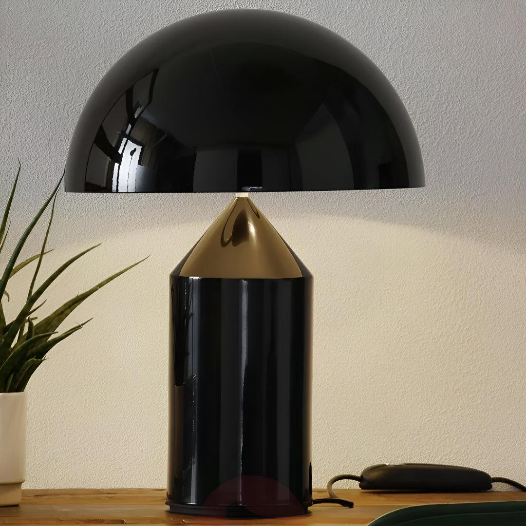 Modern Table Lamp With Dome Shade Design