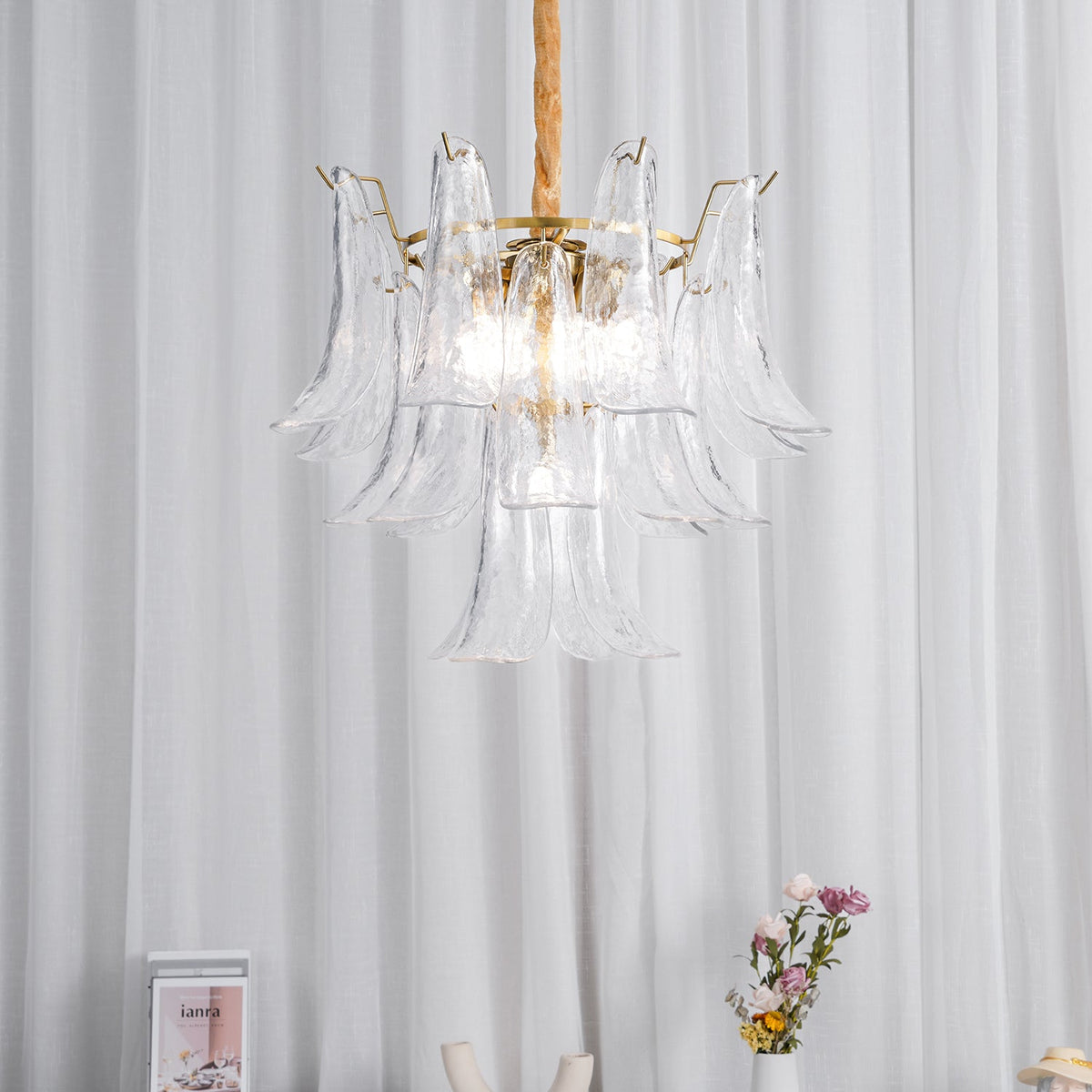 Murano Petal Chandelier