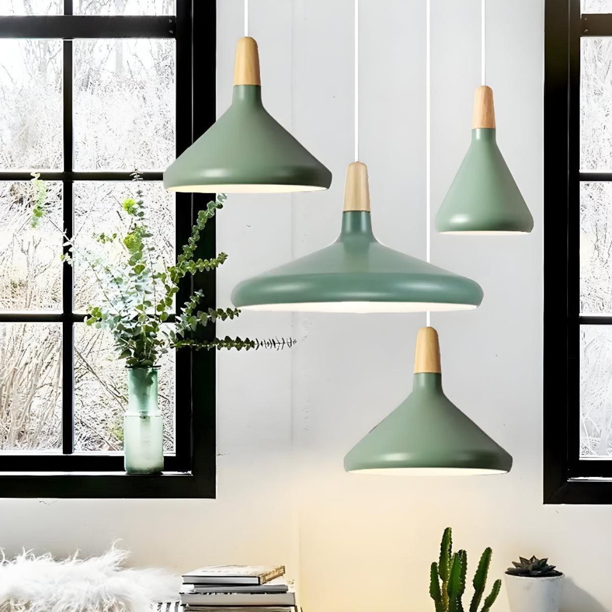 Nordic Creative Wooden Pendant Light for Dining Room and Kitchen