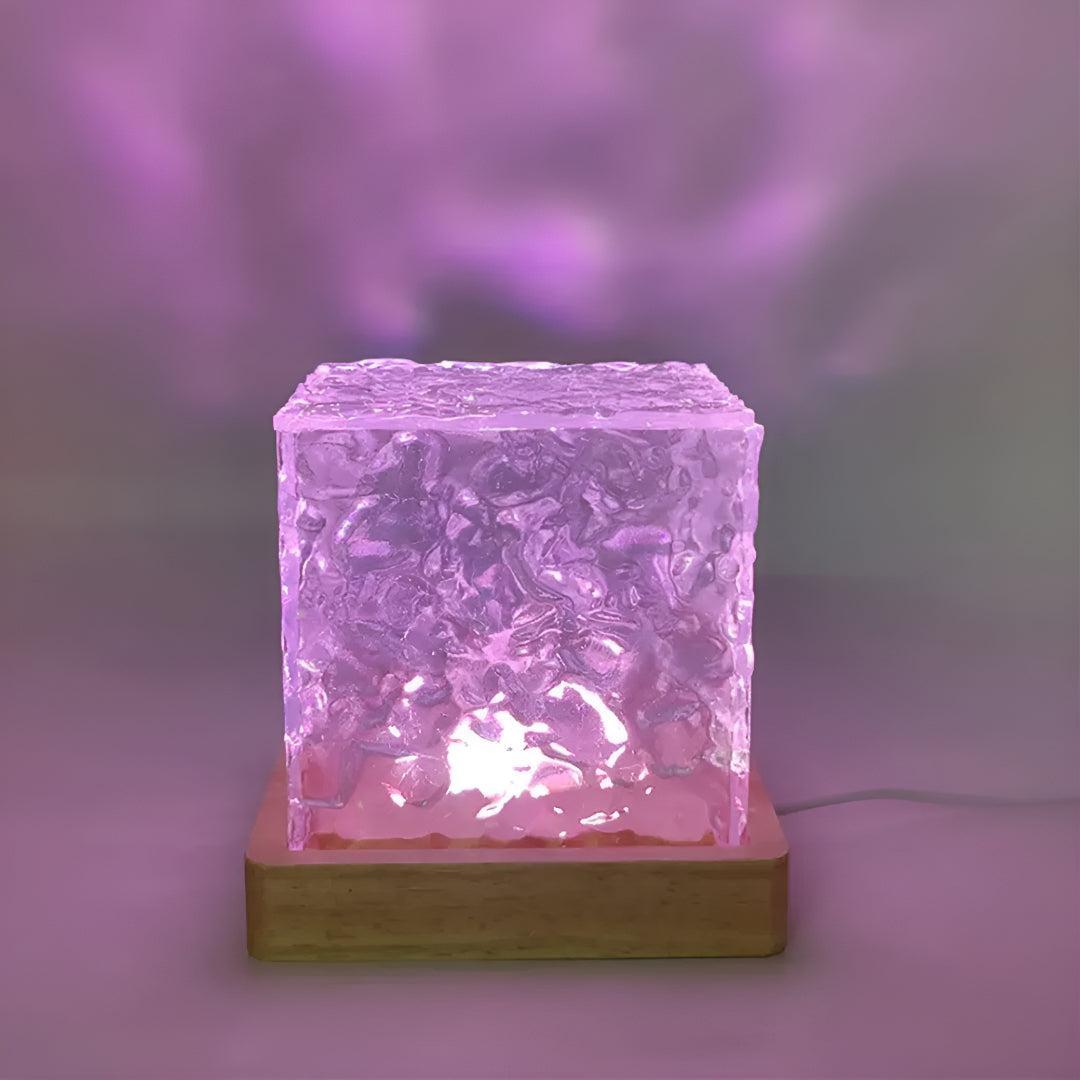 Nordic Glass Cube Table Lamp for Ambient Glow