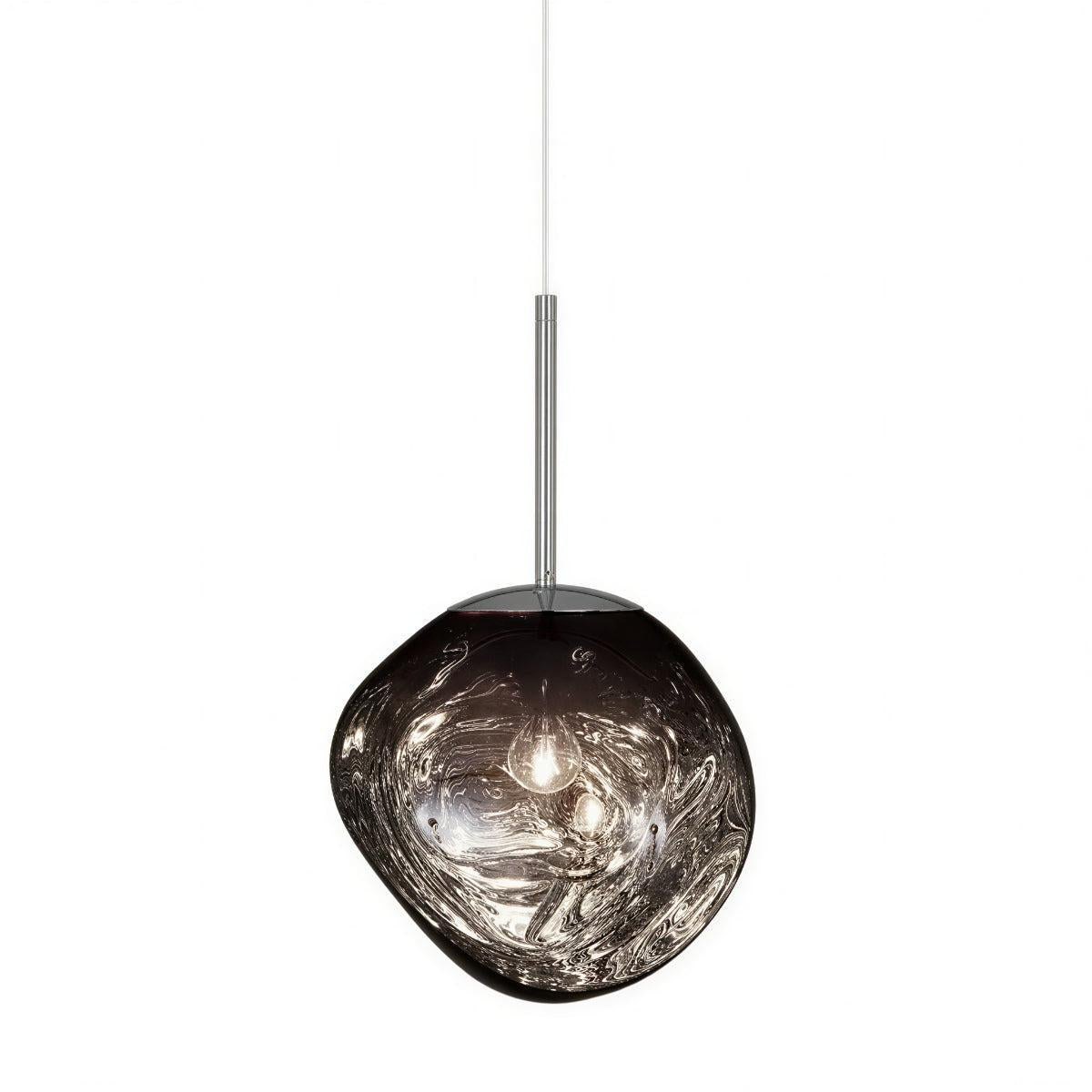 Pendant Light with Sculptural Molten Styled Shade