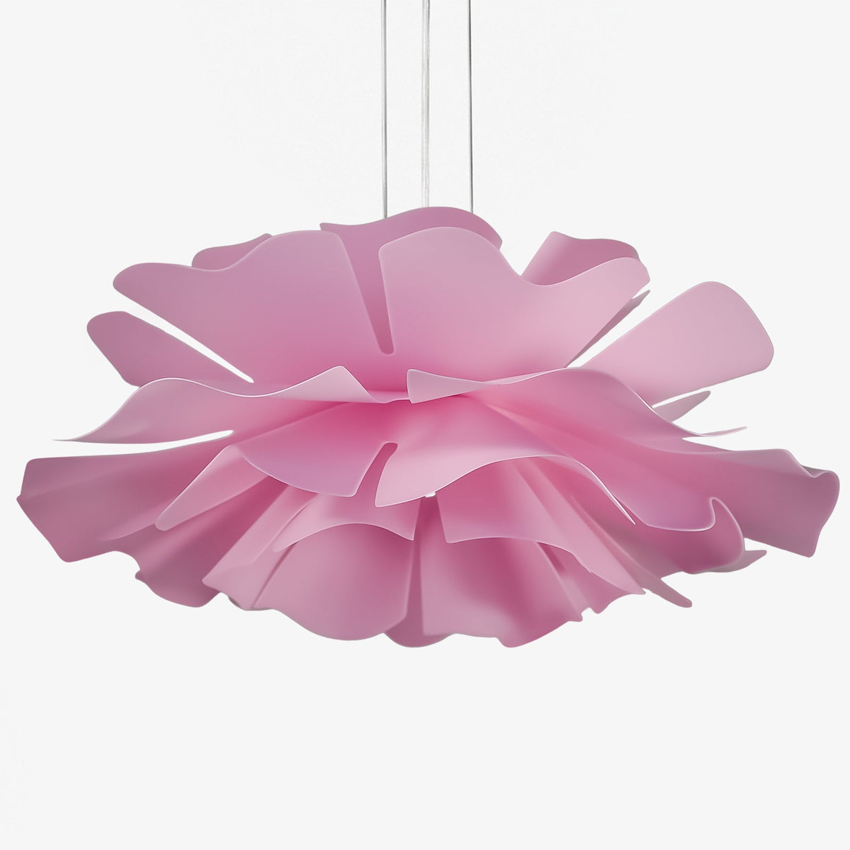 Handcrafted White Lotus Flower Pendant Light - Vintage Nordic Acrylic Design