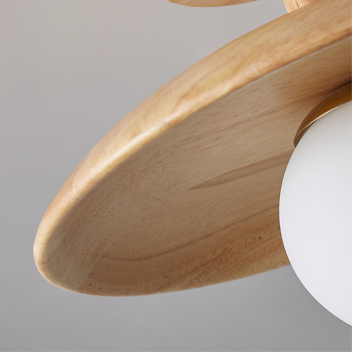 Natural Ash Wood Ceiling Light