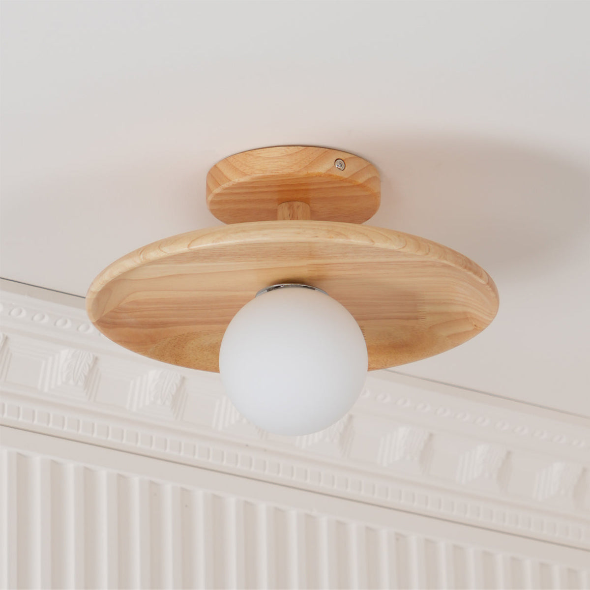 Natural Ash Wood Ceiling Light