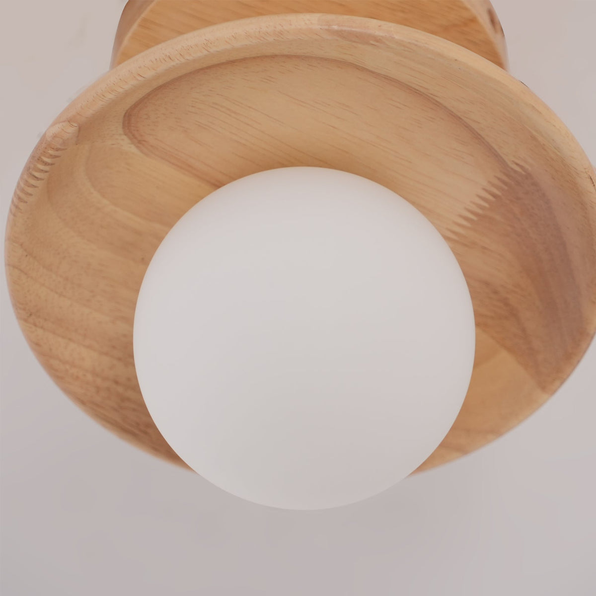 Natural Ash Wood Ceiling Light