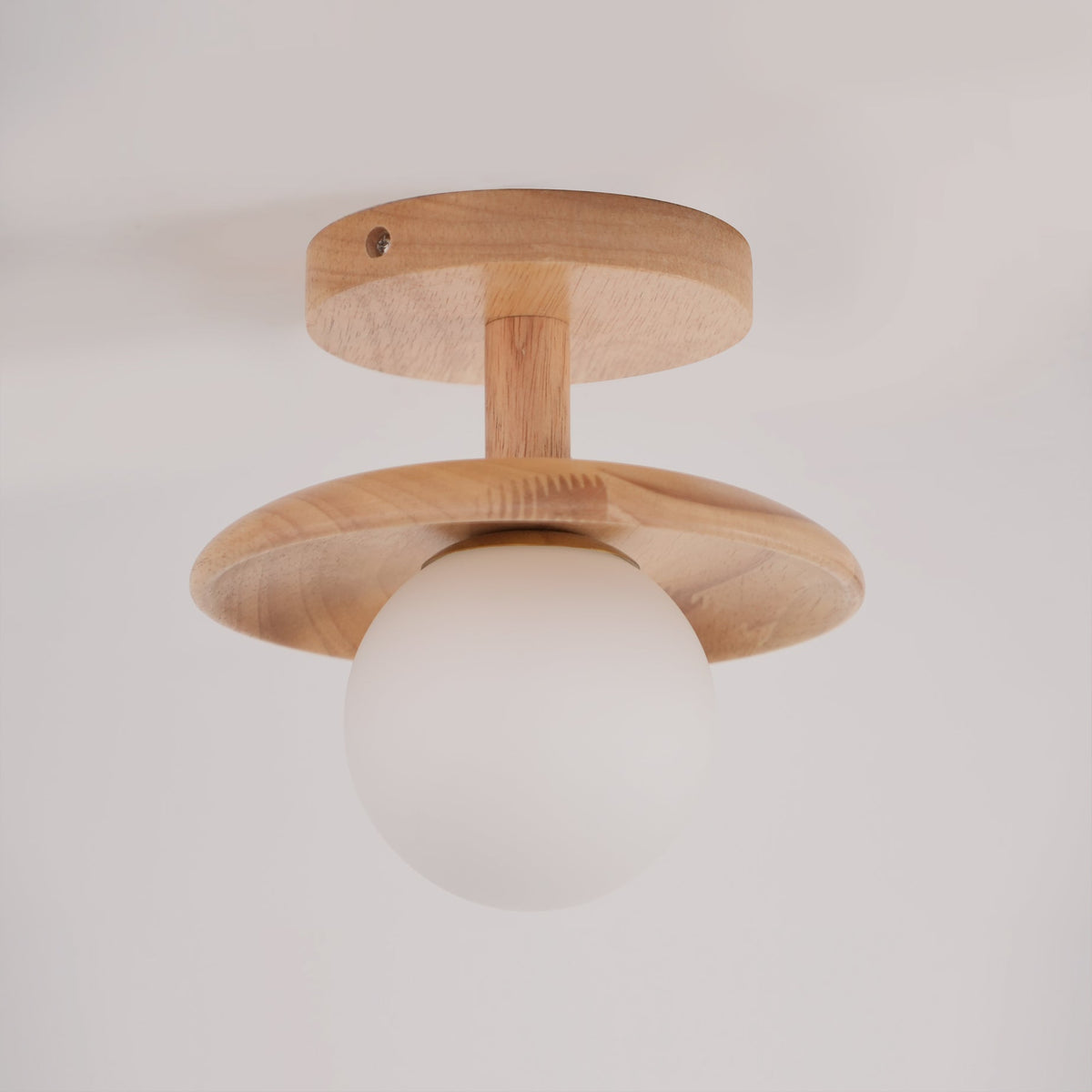 Natural Ash Wood Ceiling Light