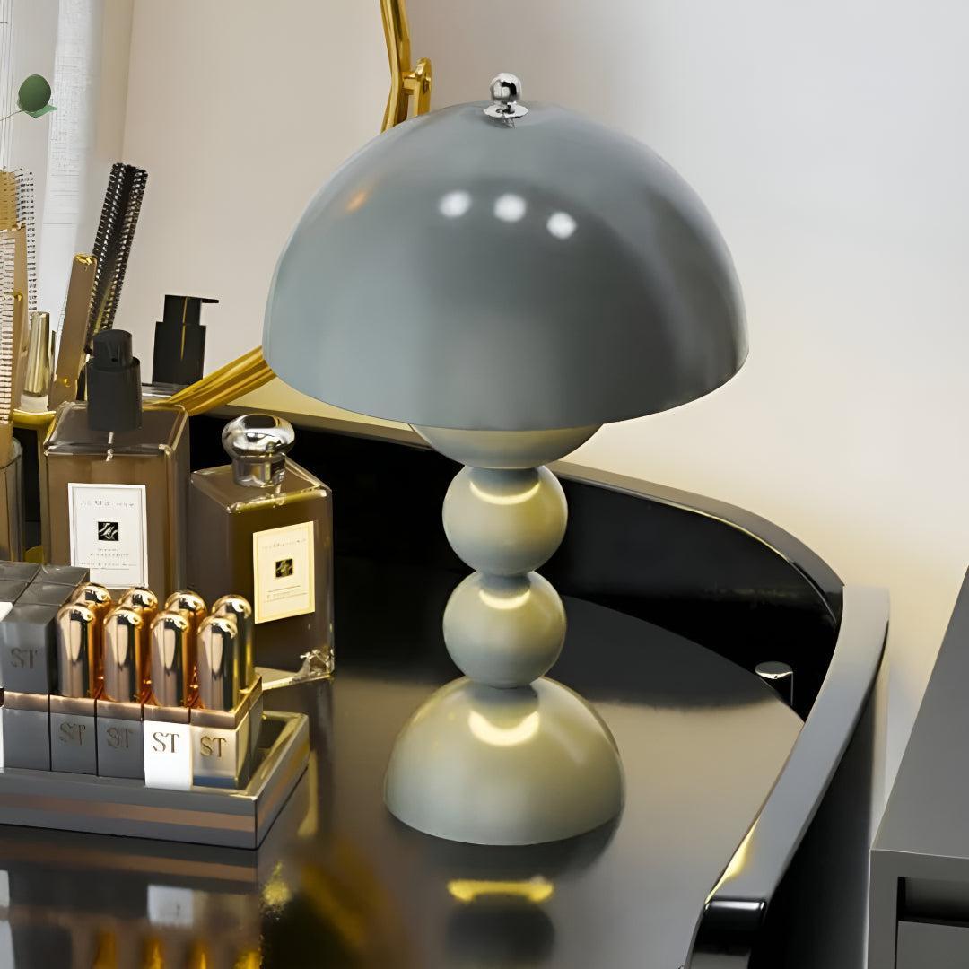 Portable Cordless Table Lamp With Rechargeable Battery and Push Button Switch