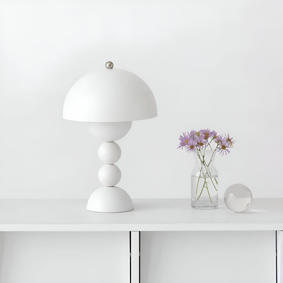 Portable Cordless Table Lamp With Rechargeable Battery and Push Button Switch