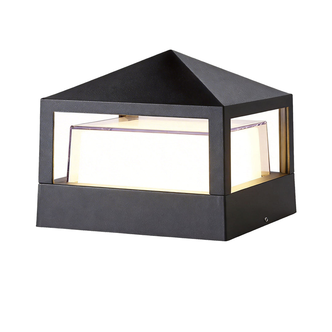 Square Pillar Lights Double-Layered Light-Blocking Outdoor Lamp