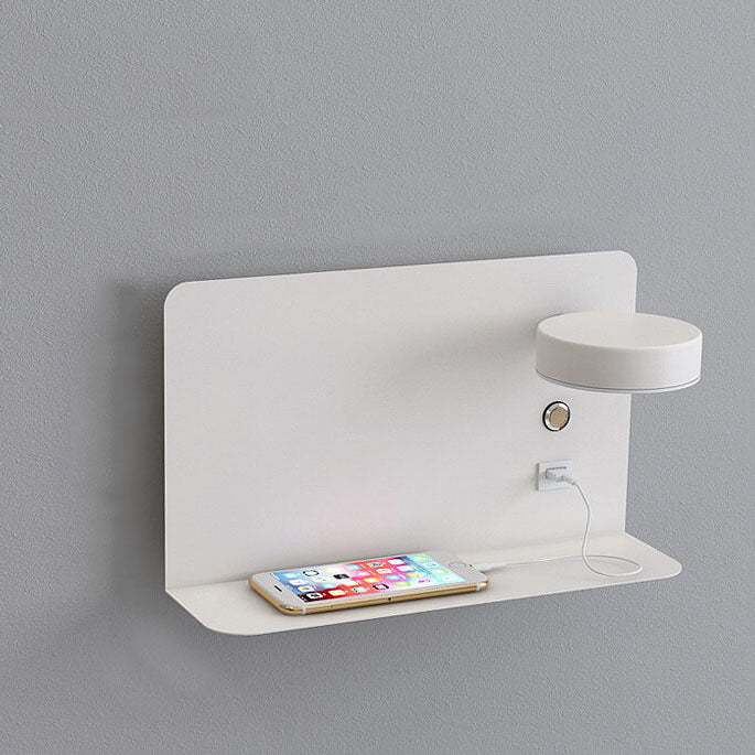 Modern Minimalist Iron Acrylic Square LED USB Rechargeable Wall Sconce Lamp