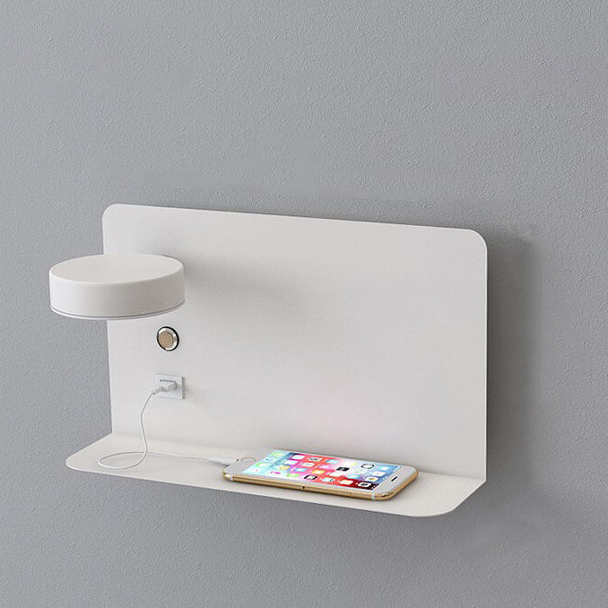 Modern Minimalist Iron Acrylic Square LED USB Rechargeable Wall Sconce Lamp