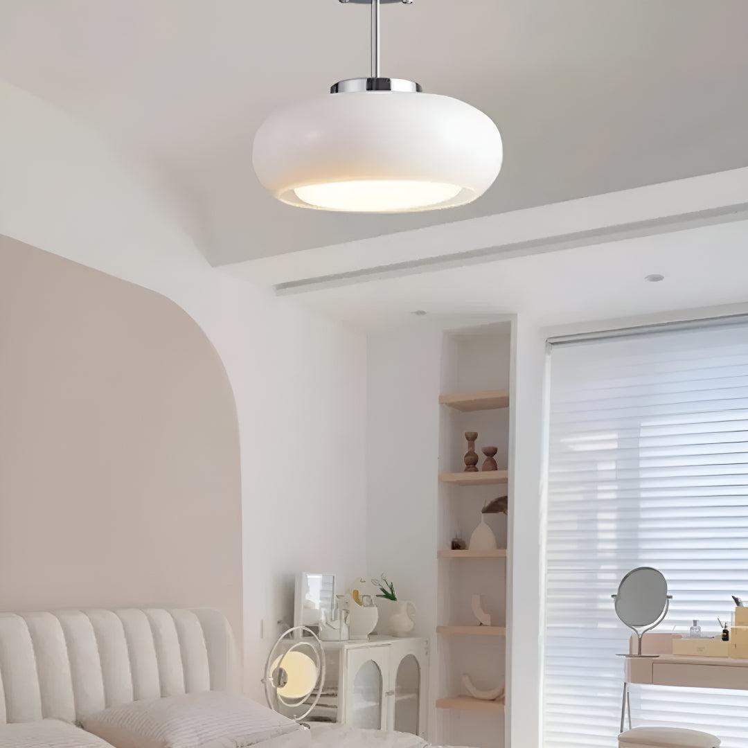 Semi Flush Ceiling Lights for Home With Modern Glossy Glass Design