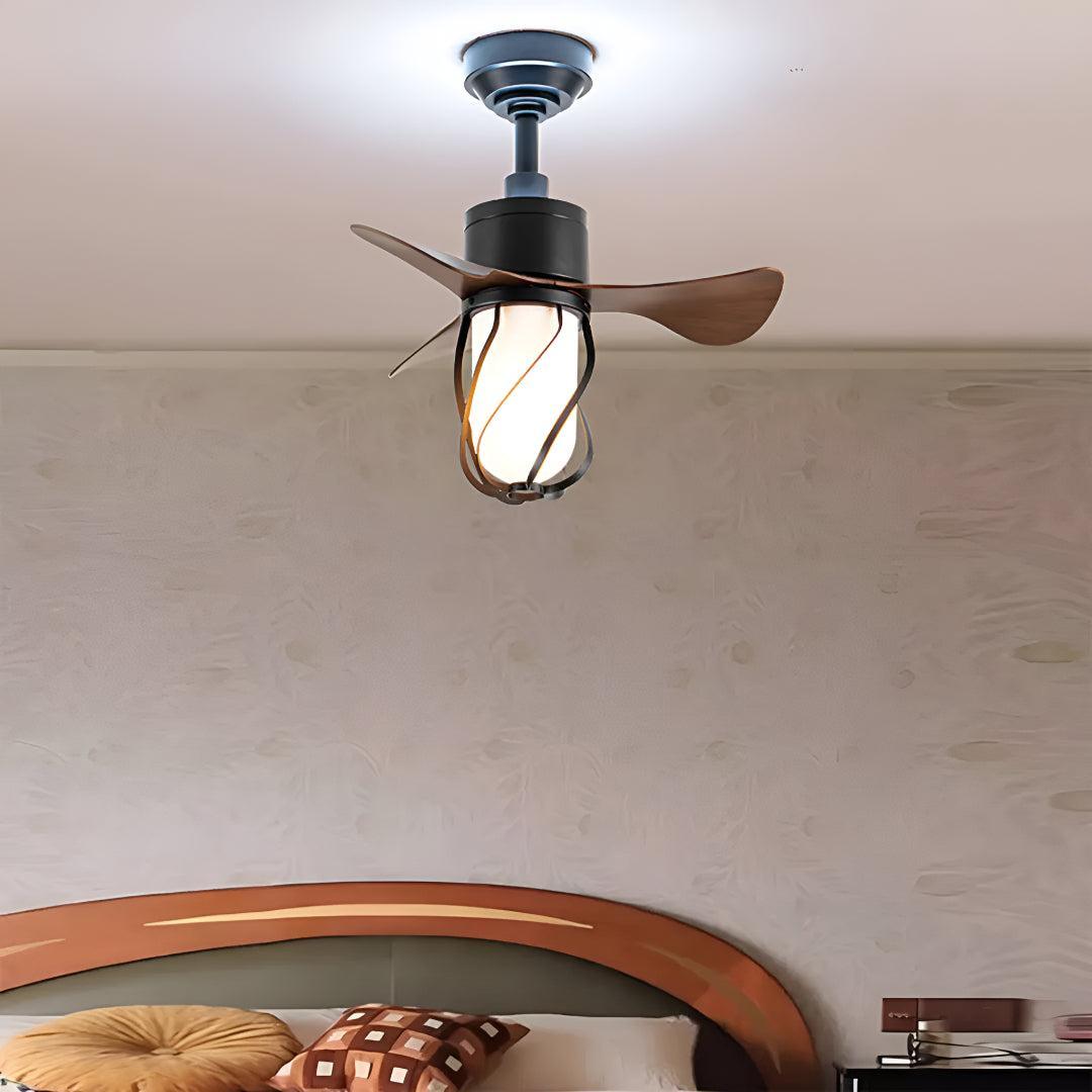 Stylish Vintage Ceiling Fan Light With Remote Control