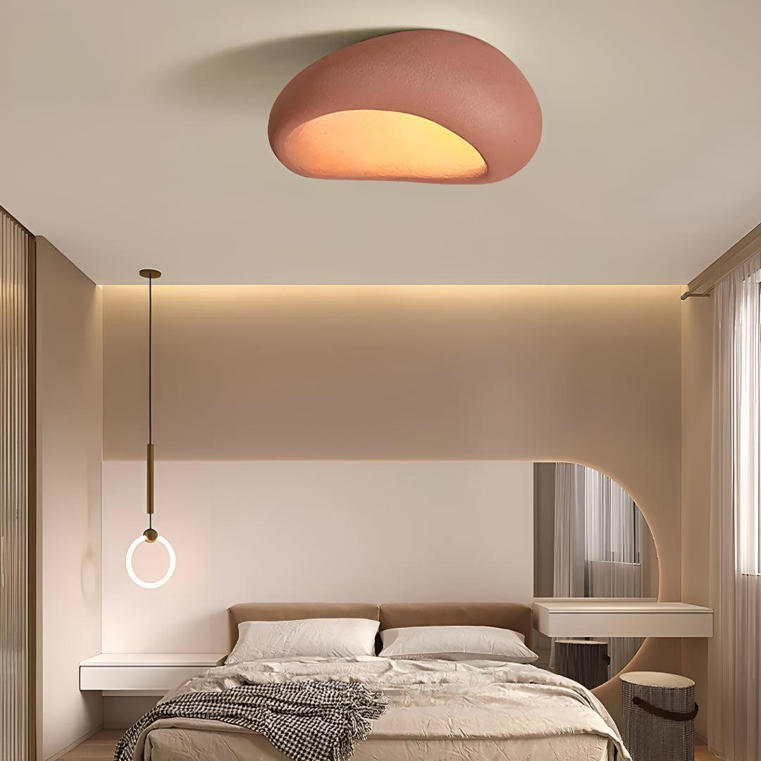 Wabi Sabi Flush Mount Ceiling Light for Modern Minimalist Spaces