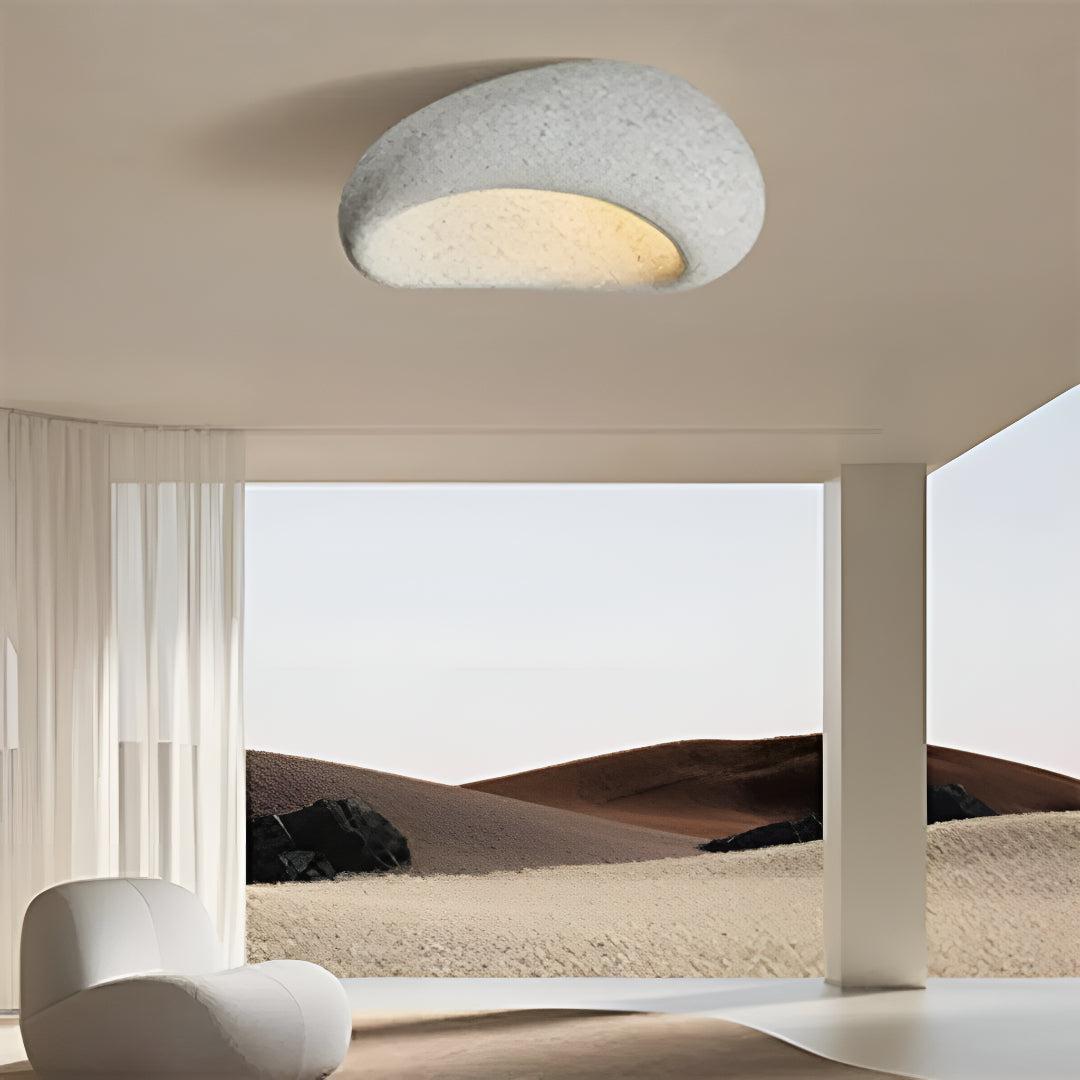 Wabi Sabi Flush Mount Ceiling Light for Modern Minimalist Spaces
