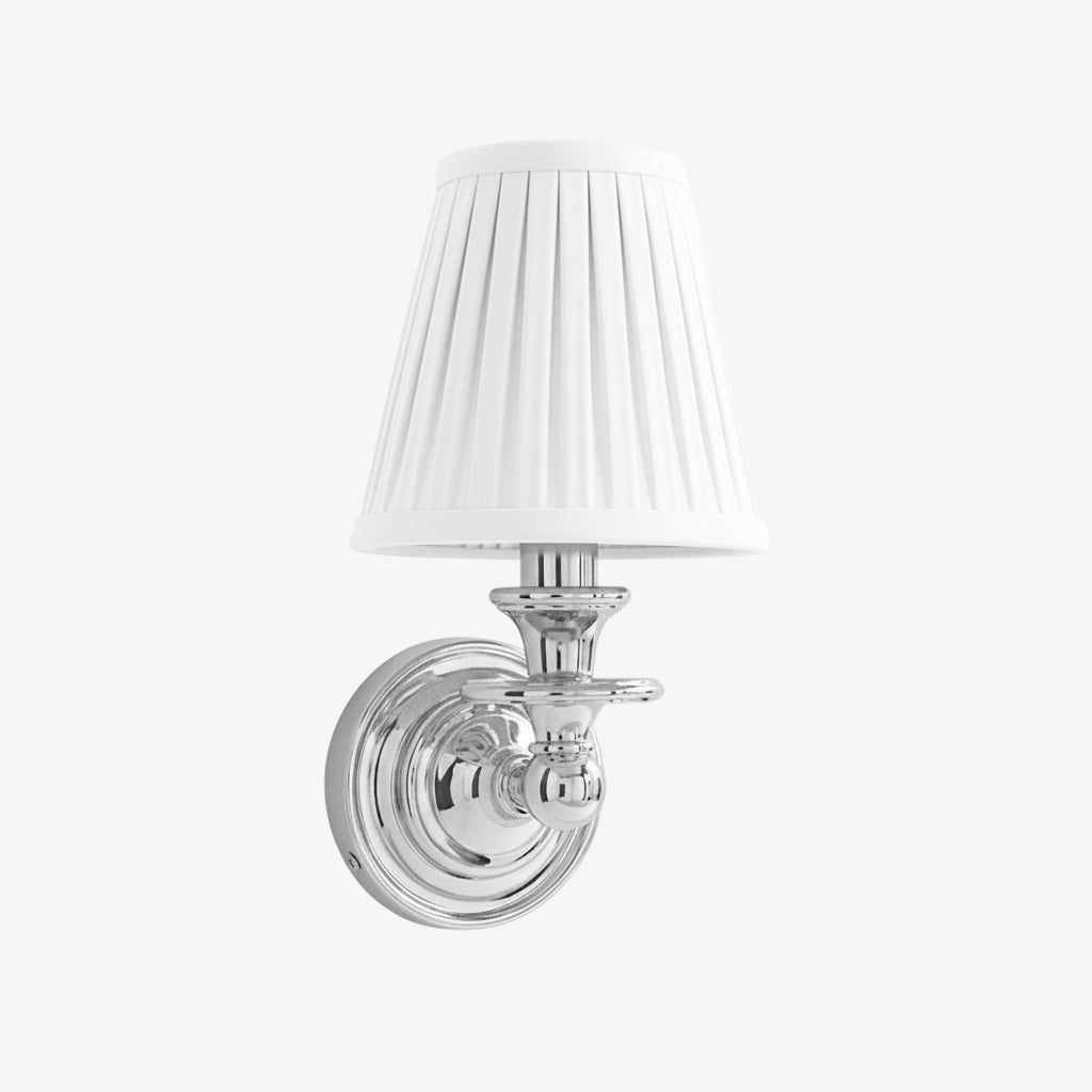 Drum Shade Wall Sconce – Fabric Sconce Light for Cozy Cottage Lighting