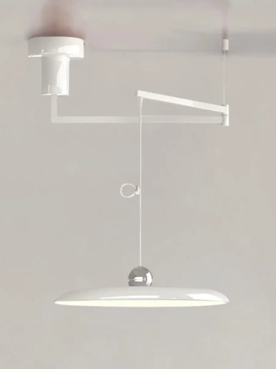 Swing Arm Pendant Light - Minimalist Adjustable Hanging Light Fixture