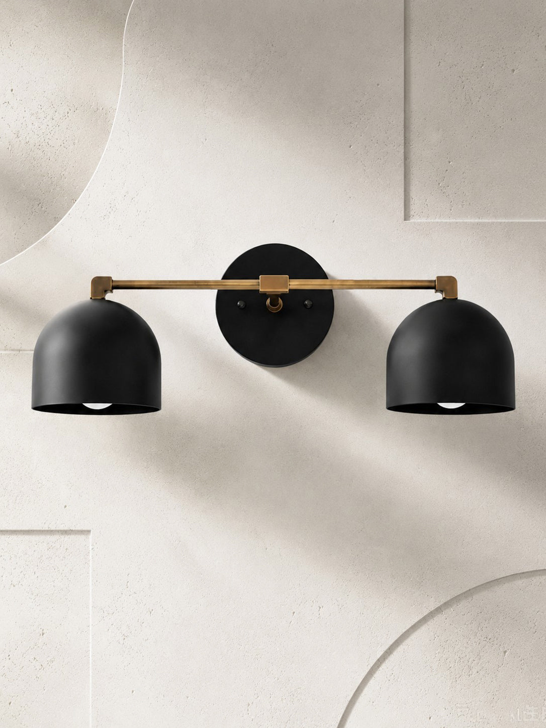 Dome Vanity Wall Light – Mid-Century Fixture for Bathroom