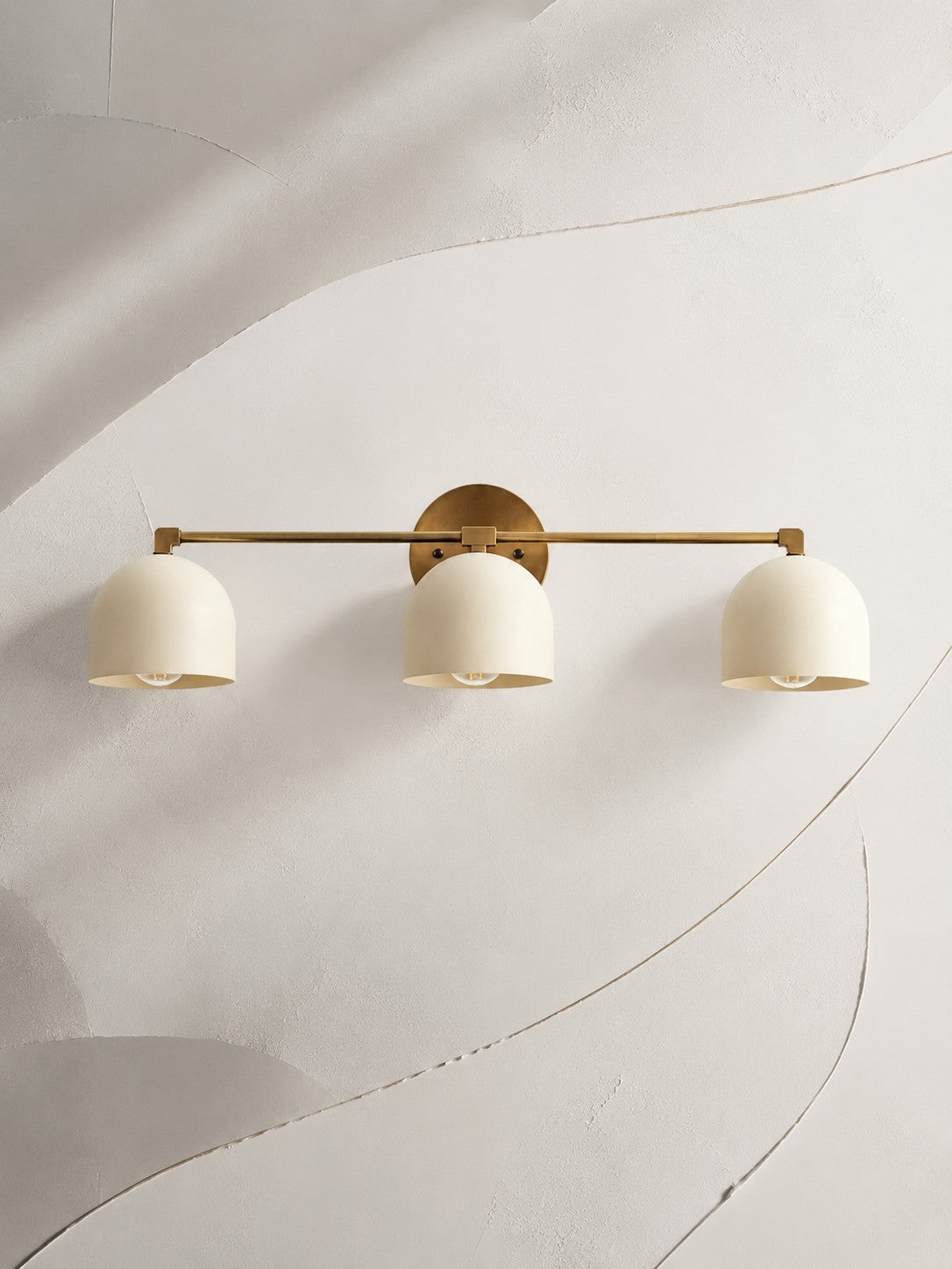 Dome Vanity Wall Light – Mid-Century Fixture for Bathroom