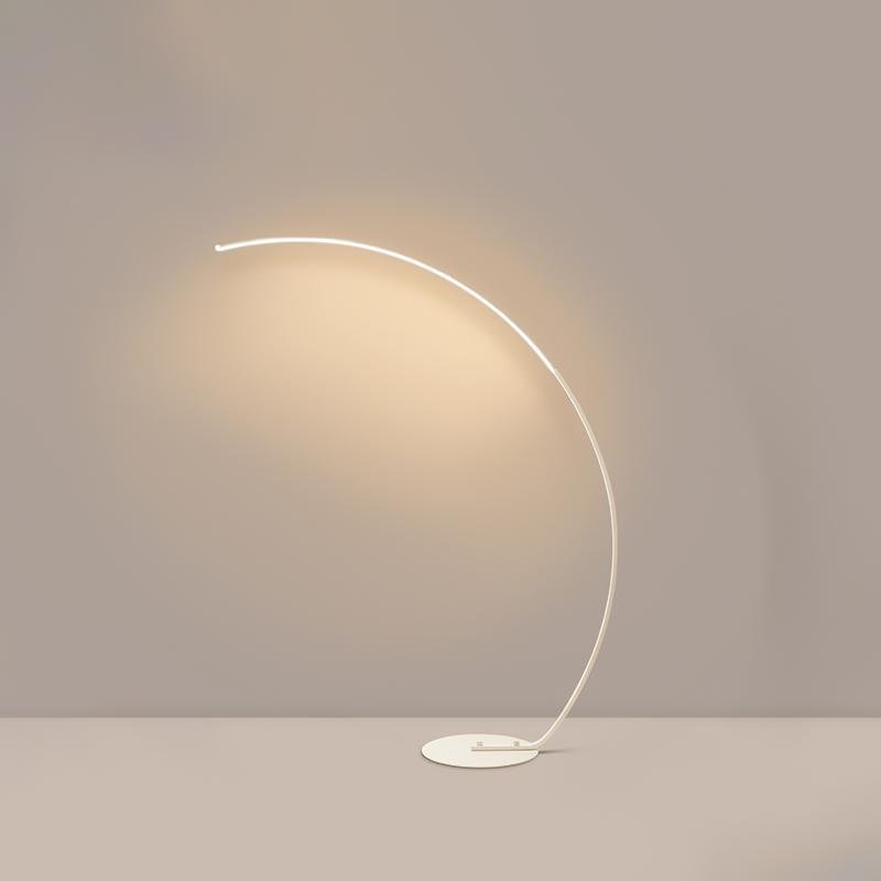 Arcing Floor Lamps Modern Remote Control Aluminum LED Lamp