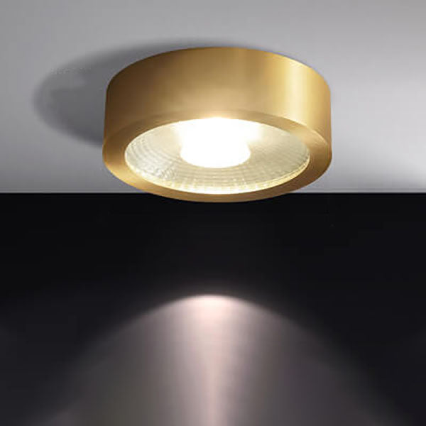 Modern Luxury Round Copper Ultra-thin LED Flush Mount Light For Hallway