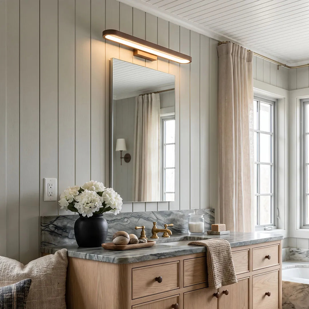 Bathroom Vanity Bar Light Ring-Shaped LED Mirror Light
