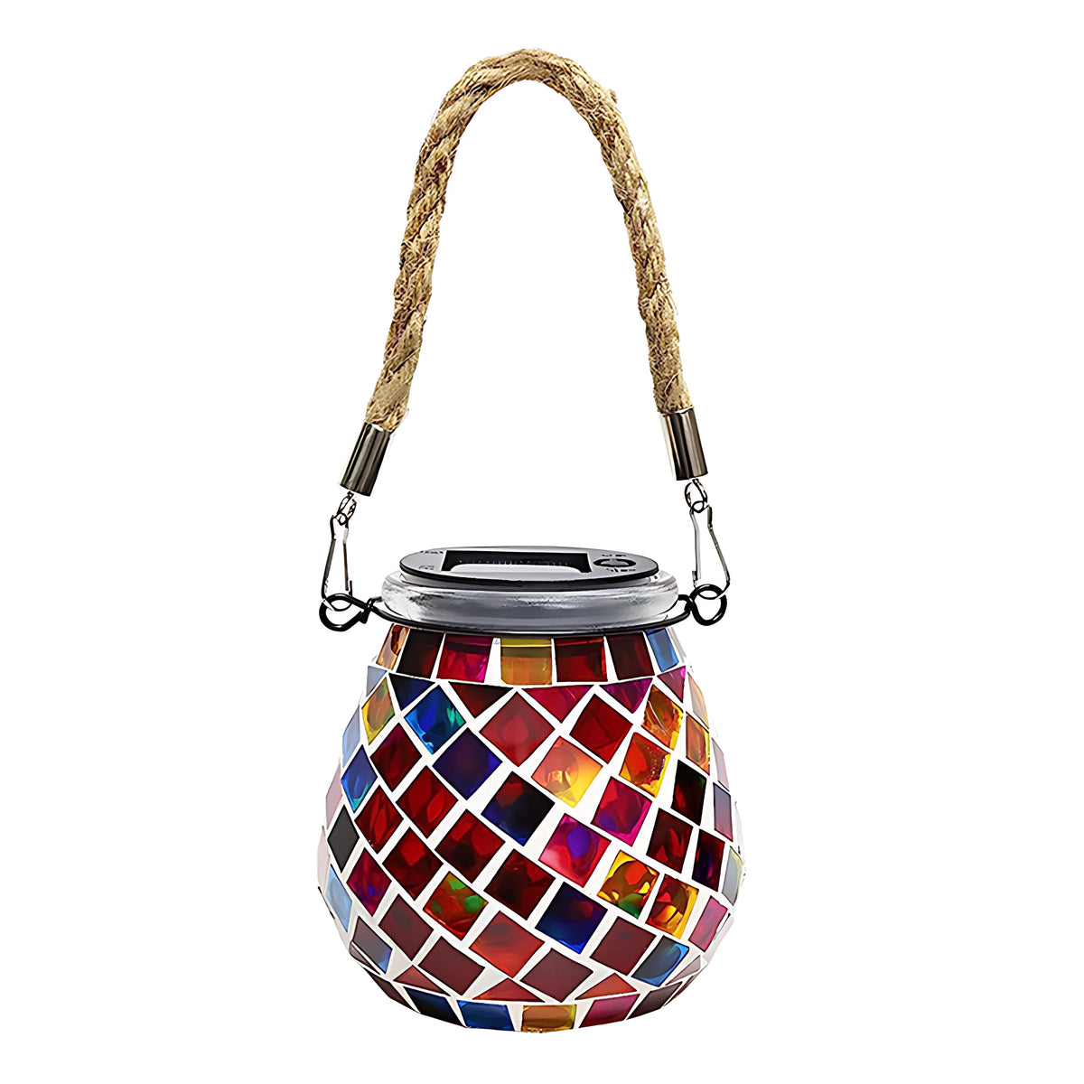 Colored Landscape Lights Solar Glass Mosaic Cup Lamp