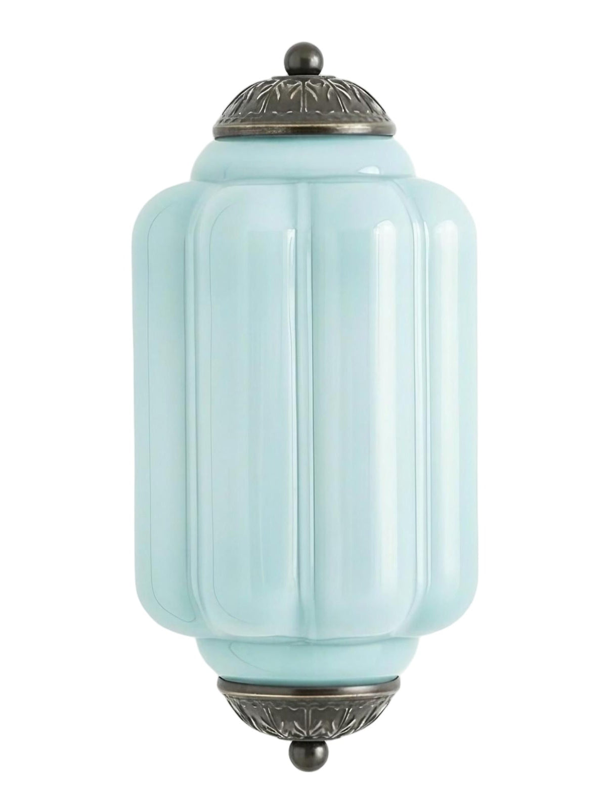 Vintage Milk Glass Flush Eloise Wall Sconce for Bedside Hallway