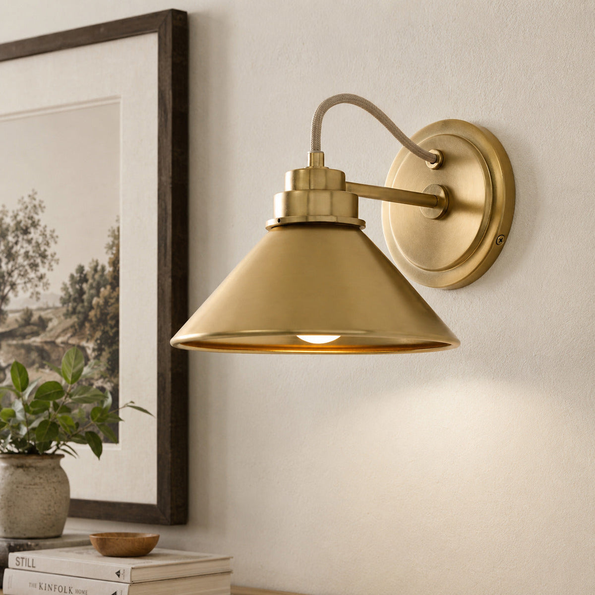 Curved Arm Globe Wall Sconce – Modern Industrial Wall Lamp for Bathroom, Bedroom, and Hallway