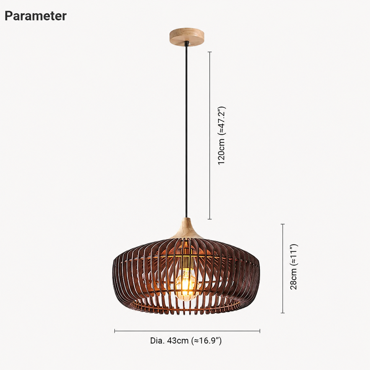 Hinoki Pendant Light