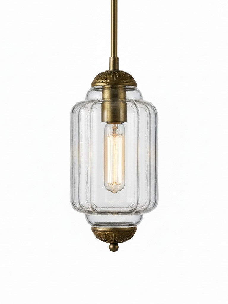 Vintage Glass Pendant Lamp