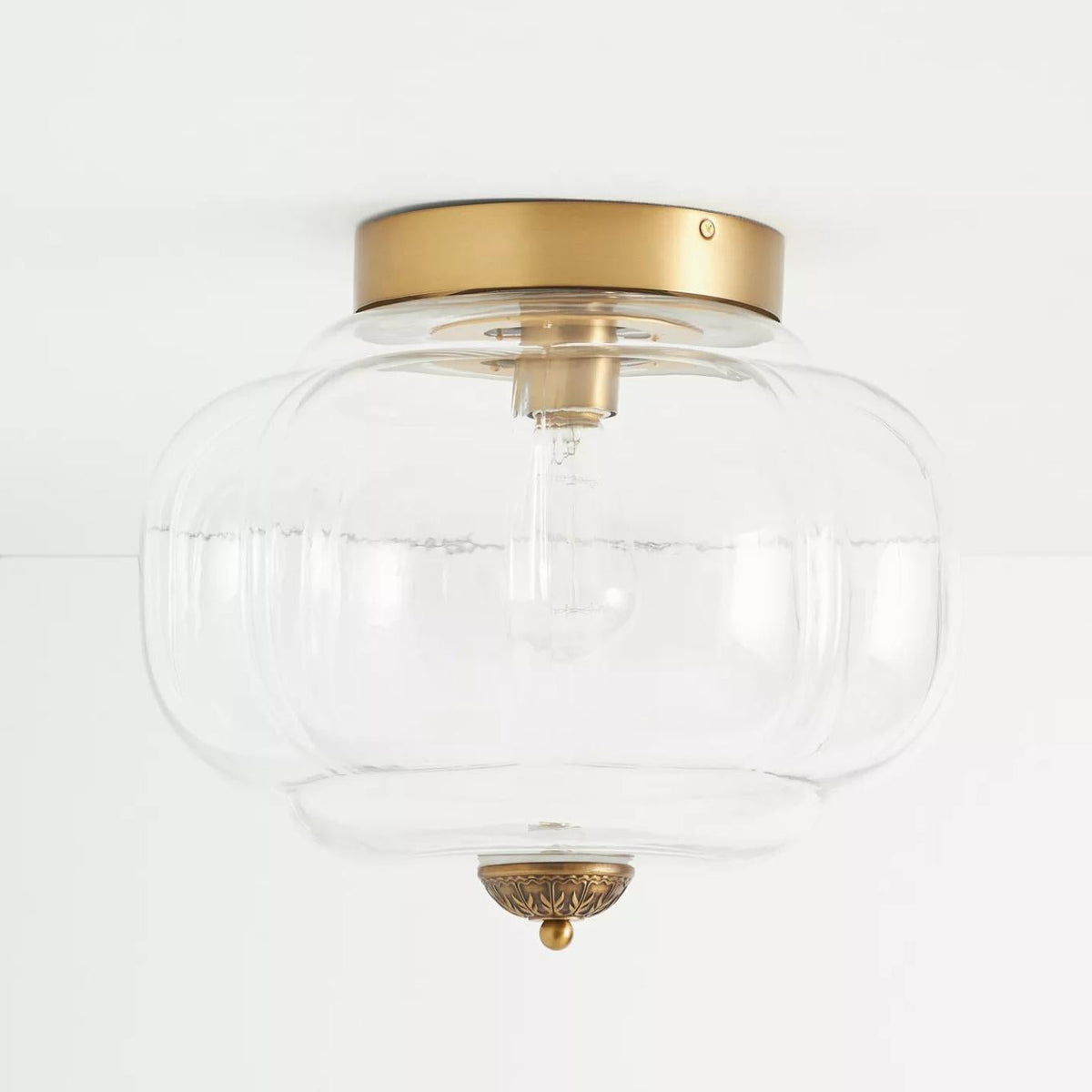 Retro Milk Semi Flush Mount Eloise Ceiling Light