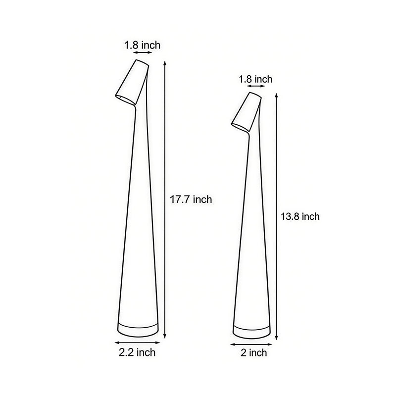 Cone Shaped Table Lamp Modern LED Dimmable Metal Light