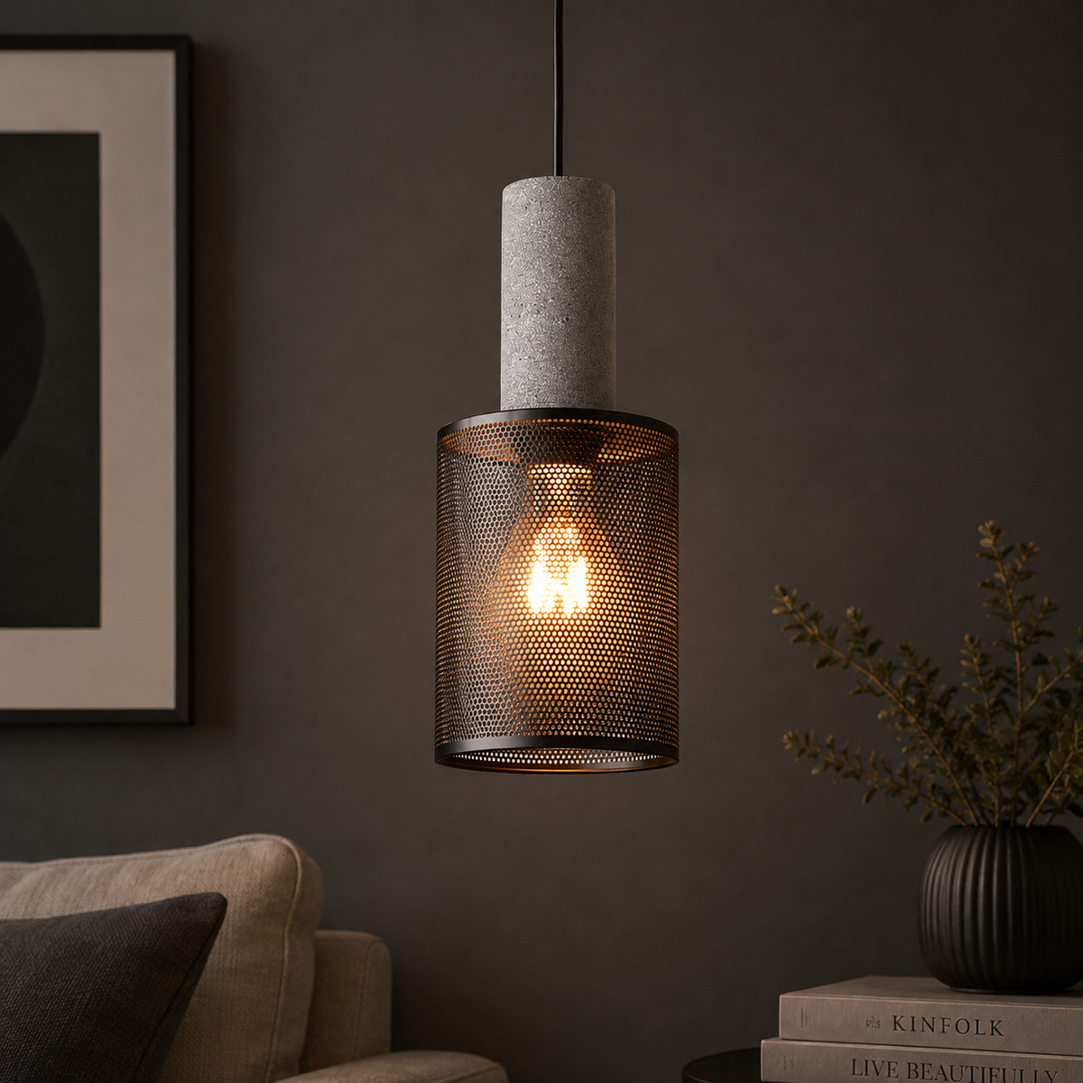Concrete Industry Pendant Lamp