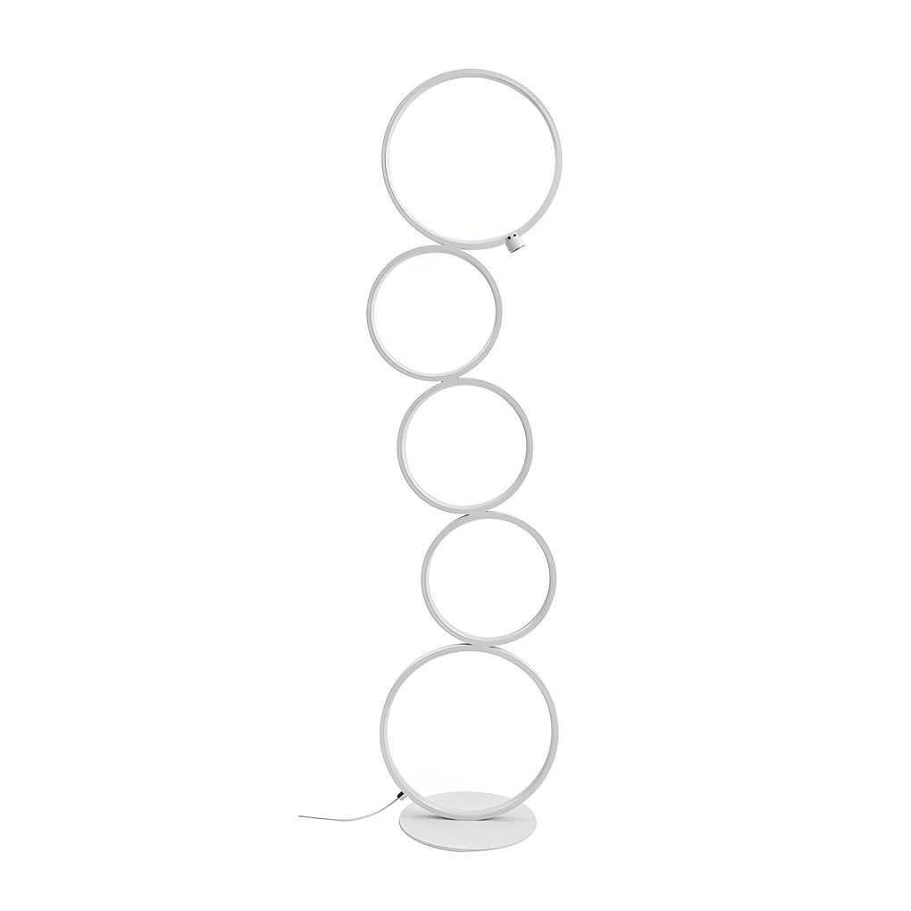 Decorative Floor Lamps Five-Ring Layered Art Floor Lamp