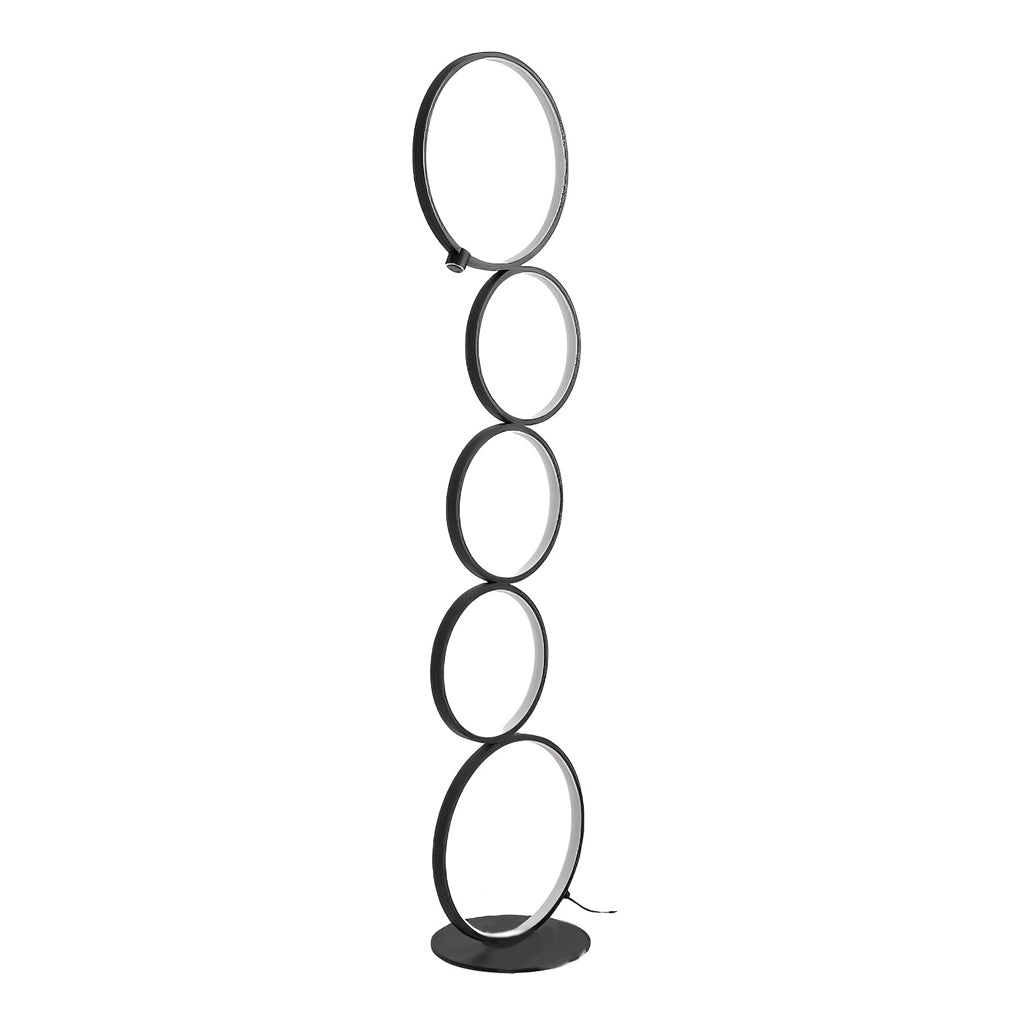 Decorative Floor Lamps Five-Ring Layered Art Floor Lamp