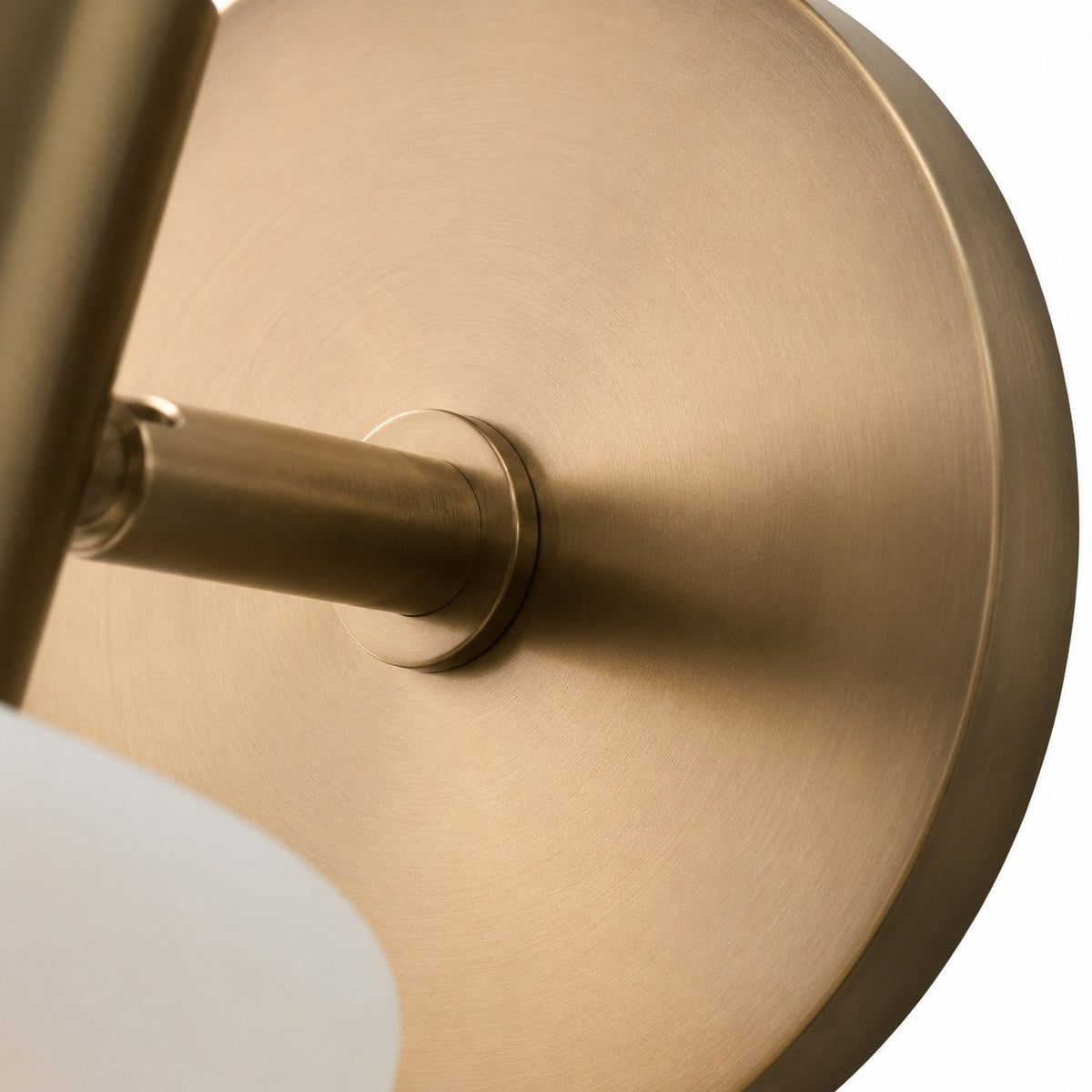 Porcelain Wall Sconce - Minimal Round Flush Mount Ceramic Light