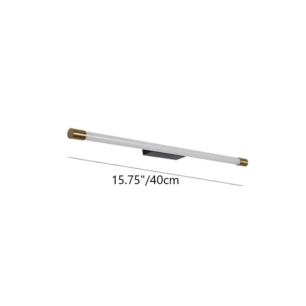 Modern Minimalist Vanity Thin Tube Aluminum PC LED  Wall Sconce Lamp for Living Room