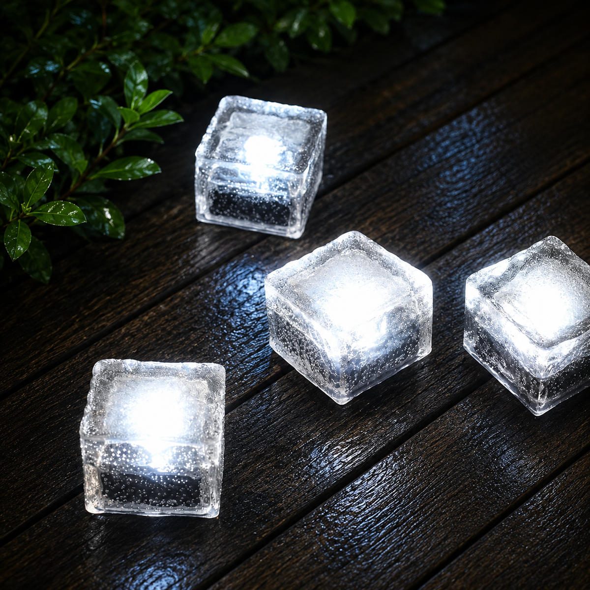 Outdoor Ice Cube Lights Modern Intelligent Solar Step Light