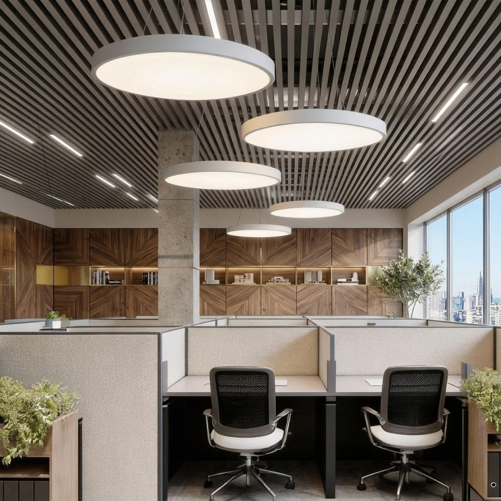 Round Pendant Lights Minimalist Metal Ceiling Light