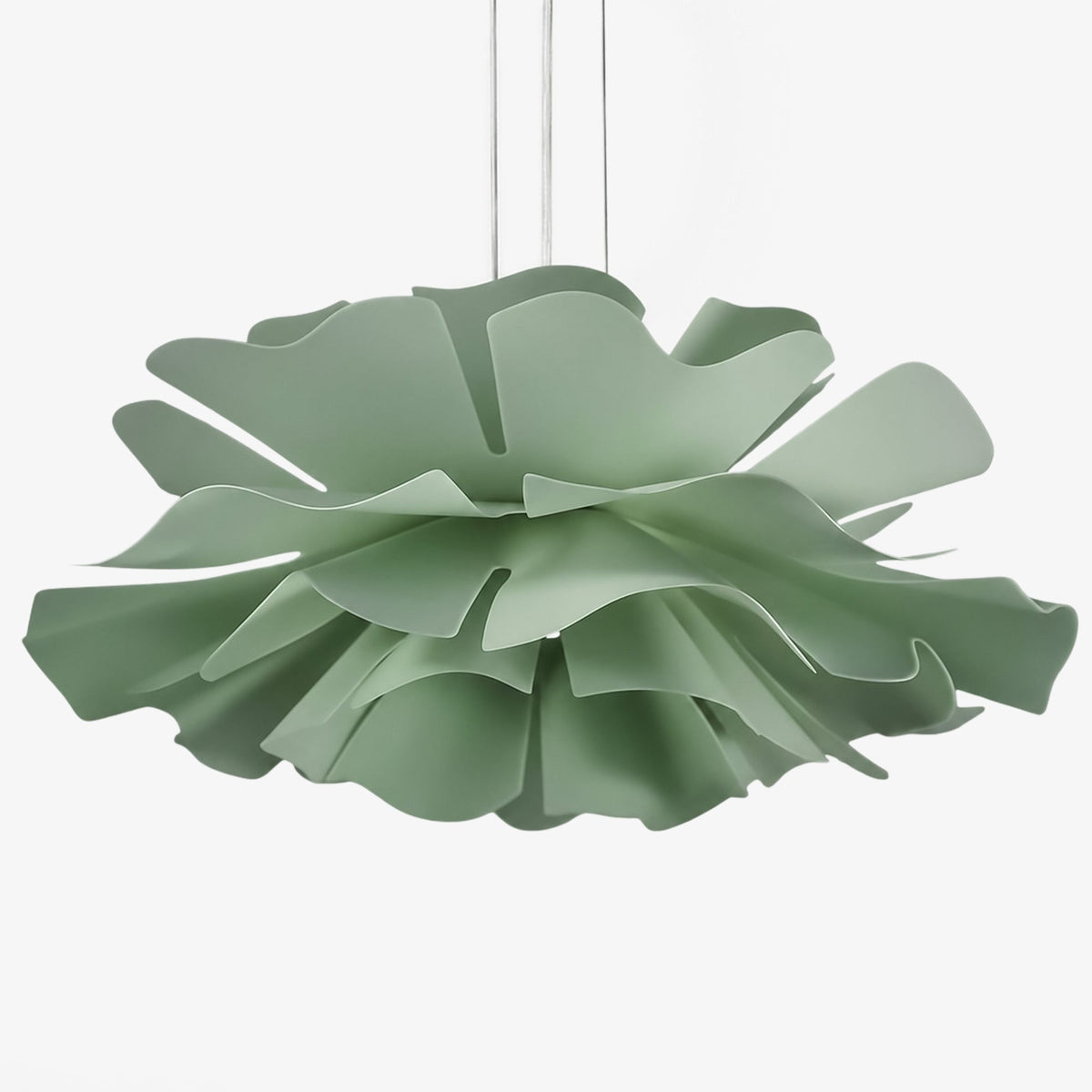 Handcrafted White Lotus Flower Pendant Light - Vintage Nordic Acrylic Design