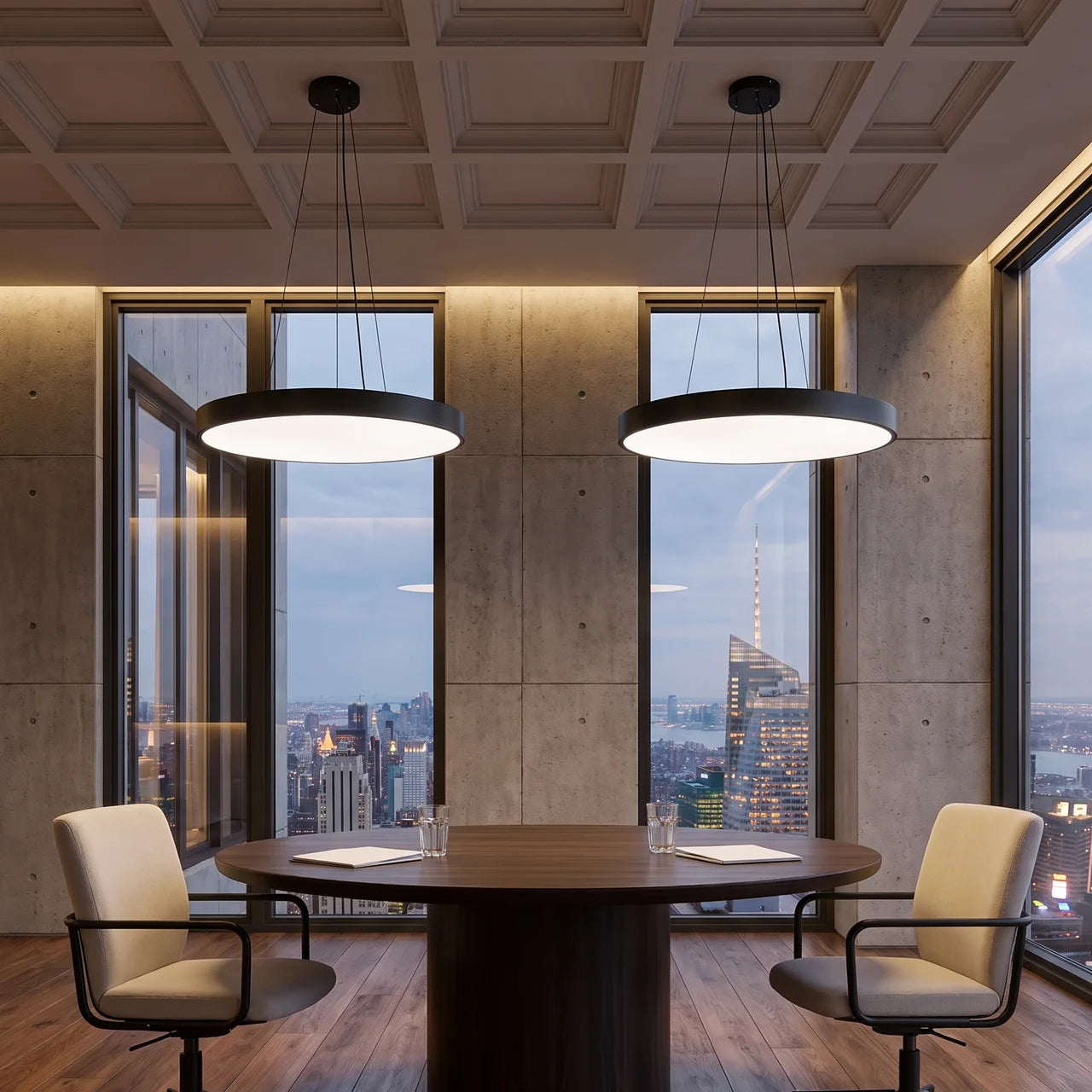 Round Pendant Lights Minimalist Metal Ceiling Light