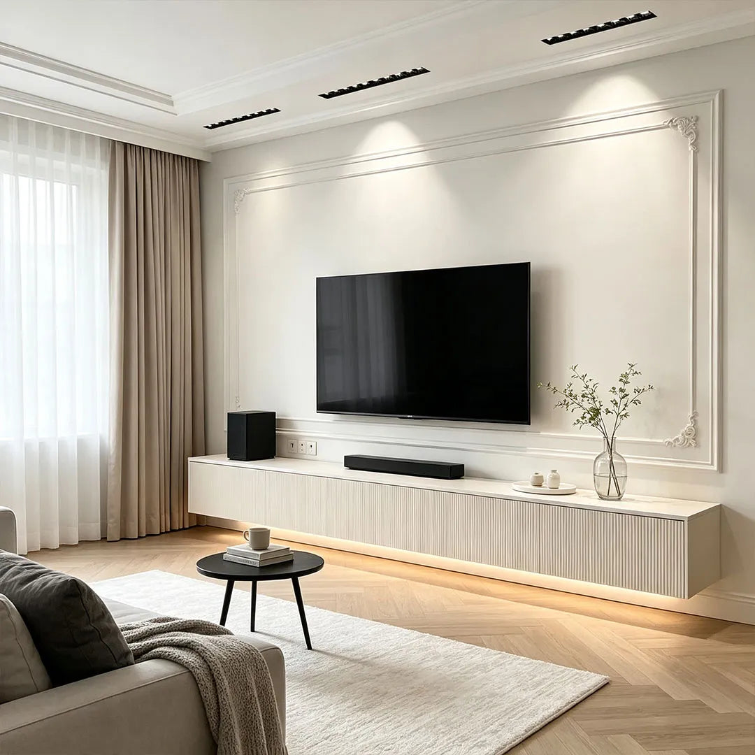 LED Linear Downlight Borderless Embedded Spot Ceiling Light