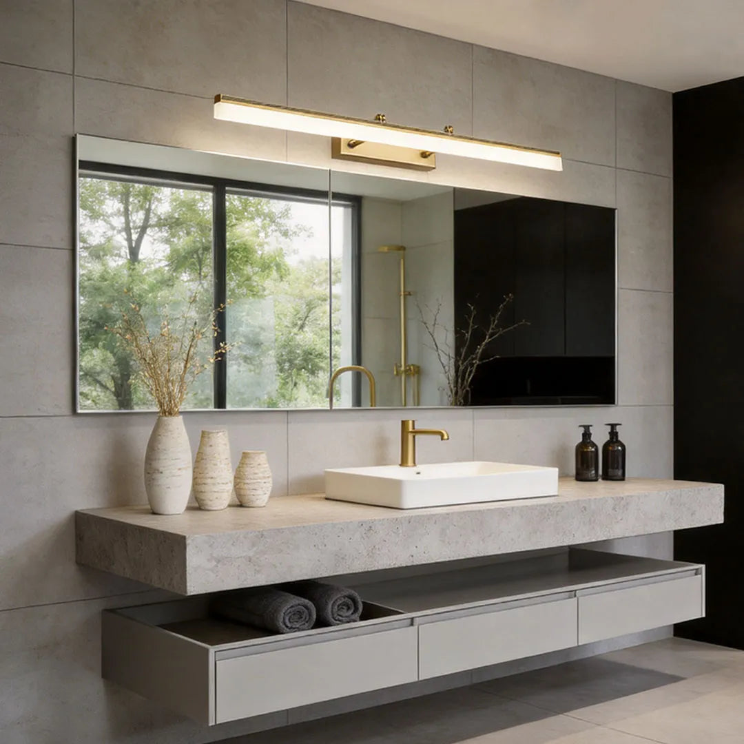 Bathroom Vanity Lights Gold Modern Extendable Light