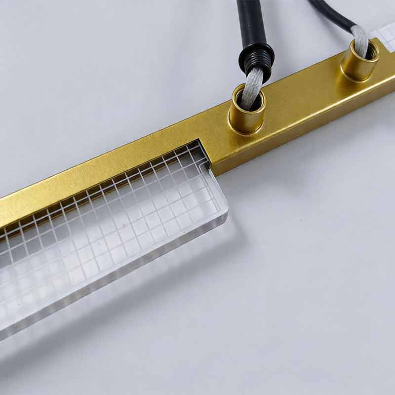 Gold Cross Ceiling Light Exquisite Metal LED Flat Light